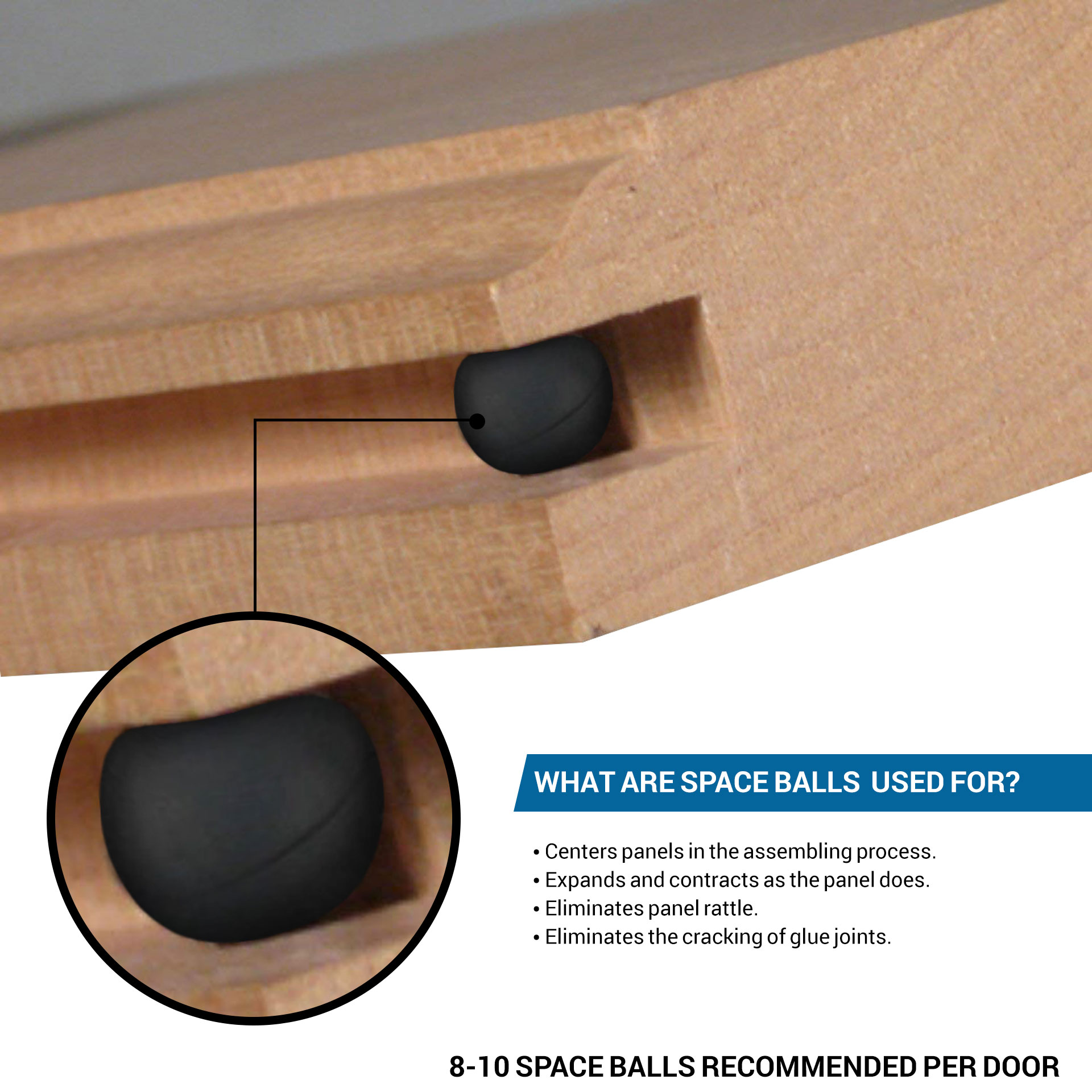 Space Balls Raised Panel Door Spacers for 1/4" Groove eBay